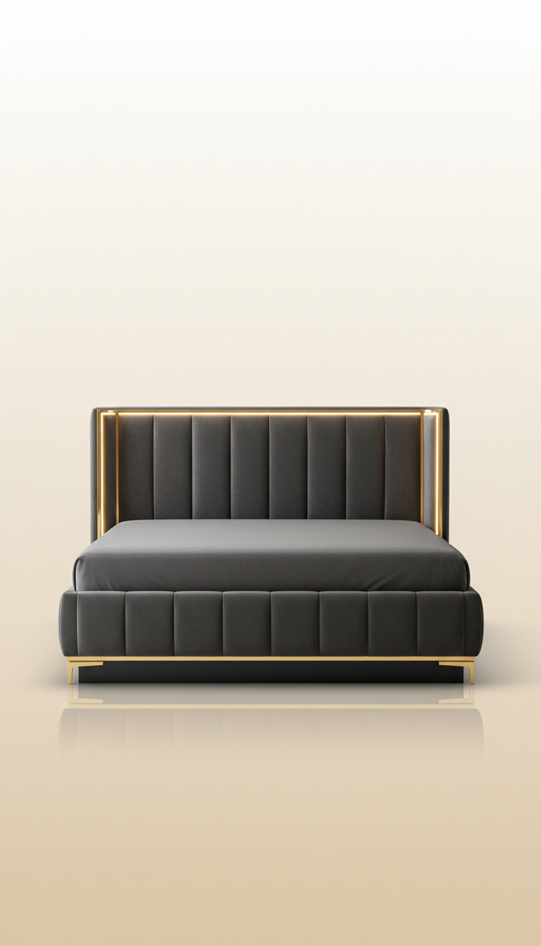 Bespoke Velvet King Bed